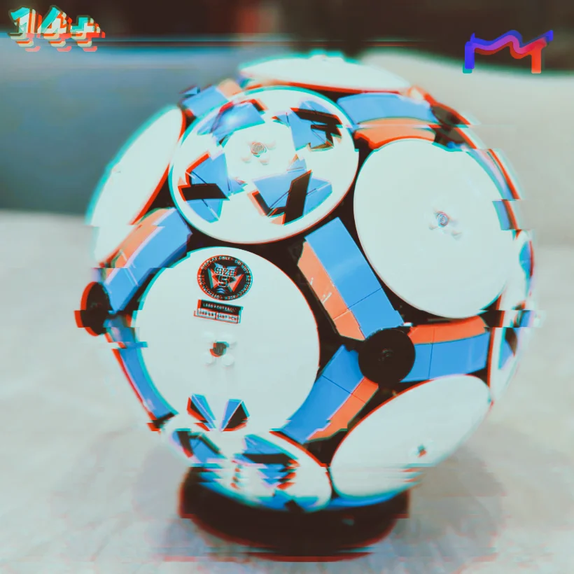 2026 New Hot Toys 1498pcs Soccer Ball Exercise Cup Football Building Block Puzzle Model Toys For Ornament Birthday Gifts