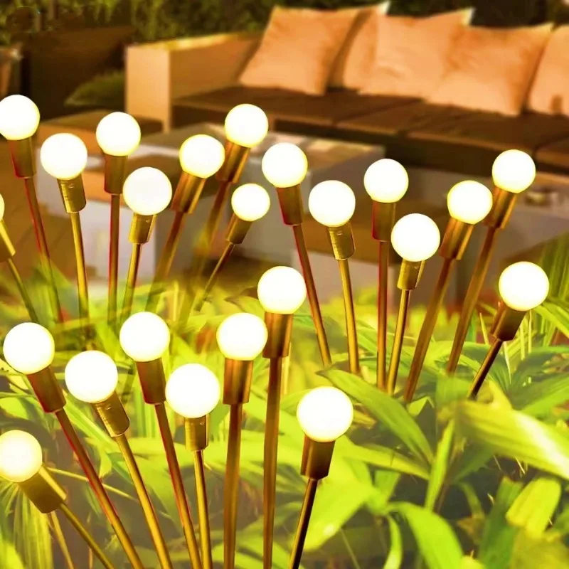 10LEDs Solar Lawn Light Firefly Light IP65 Suitable Outdoor Park Courtyard Path Wedding Festival Atmosphere Decorative Light