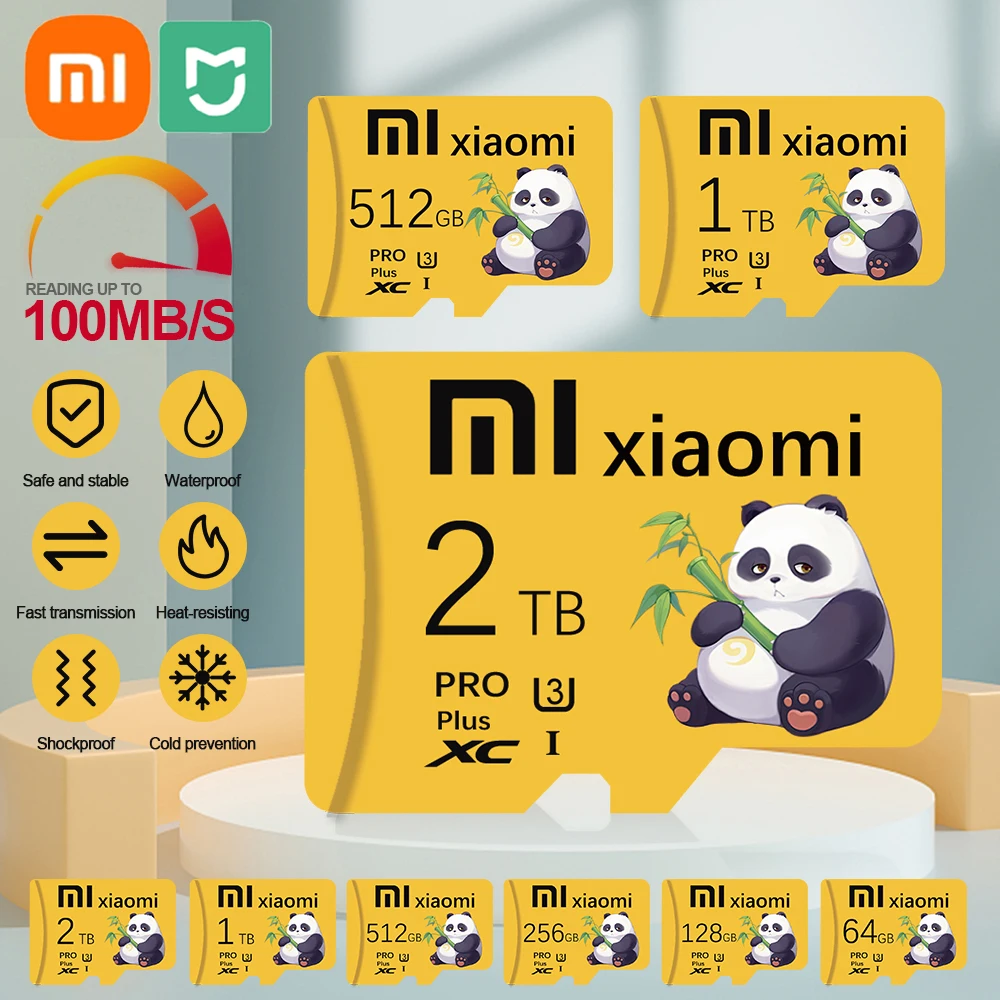 Xiaomi-Micro Memory Card para telefone, Mijia A2 Flash Card, Cartão SD de alta velocidade, 2TB, 1TB, 128GB, 256GB, 512GB, V60, A2