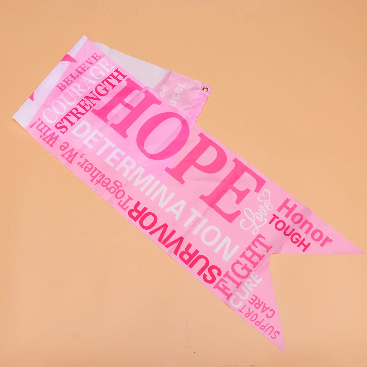 

2Pcs Health Banner Pink Ribbon Bunting for Door Window Table Backdrop Decoration Health Banner Bunting Pink Ribbon