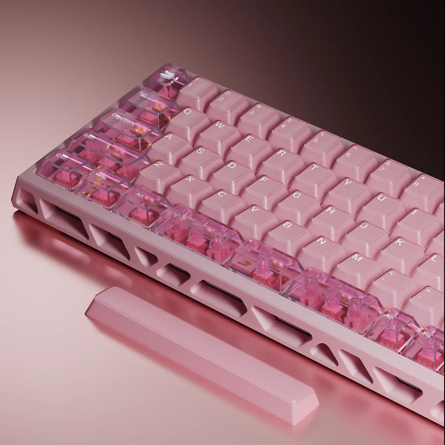 Sikakeyb FORT68 Magnetic Keyboard GT68 Ultra Sakura Collab Limited Edition Set