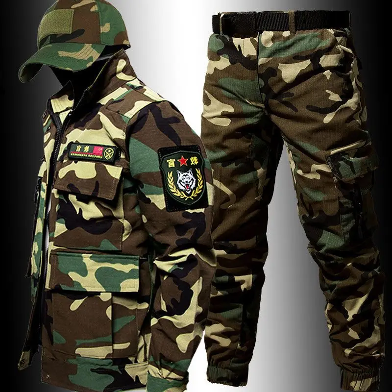 Camouflage jacket jacket suit men's tooling military military style