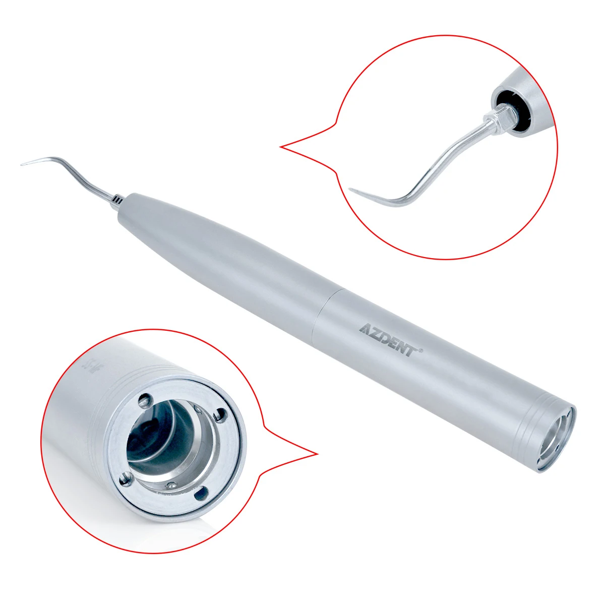 AZDENT Dental Air Scaler Handpiece Sonic S z 3 końcówkami pasującymi do sprzęgła KAVO MULTIflex