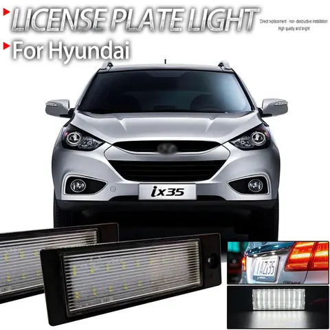 2 Stücke Canbus Fehlerfreie Auto LED Kennzeichenbeleuchtung Kennzeichenbeleuchtung für Hyundai IX35 Tucson 2015 2016 2017 2018- Auto Styling