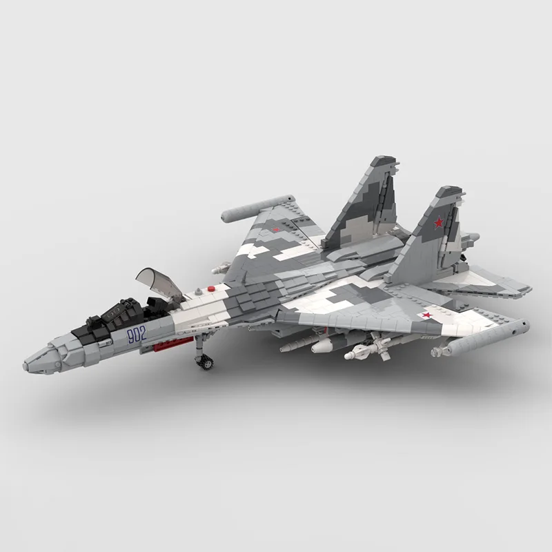

2010PCS WW2 Military MOC 1:35 scale Su-35 Flanker E aircraft model DIY creative ideas Fighter Plane ChildToy AssemblyPuzzle Gift