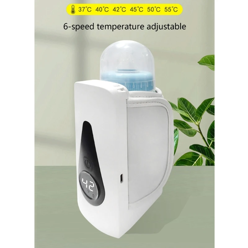 Lightweight Baby Bottle Warmer Case Bag with Efficient Heating Function Precise Temperature Control 6-Gear Adjustment