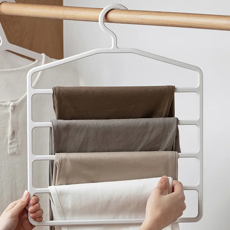 

Non-slip multi-layer trouser rack, household multifunctional wardrobe hanging trouser hanger, scarf rack, silk scarf tie hanger