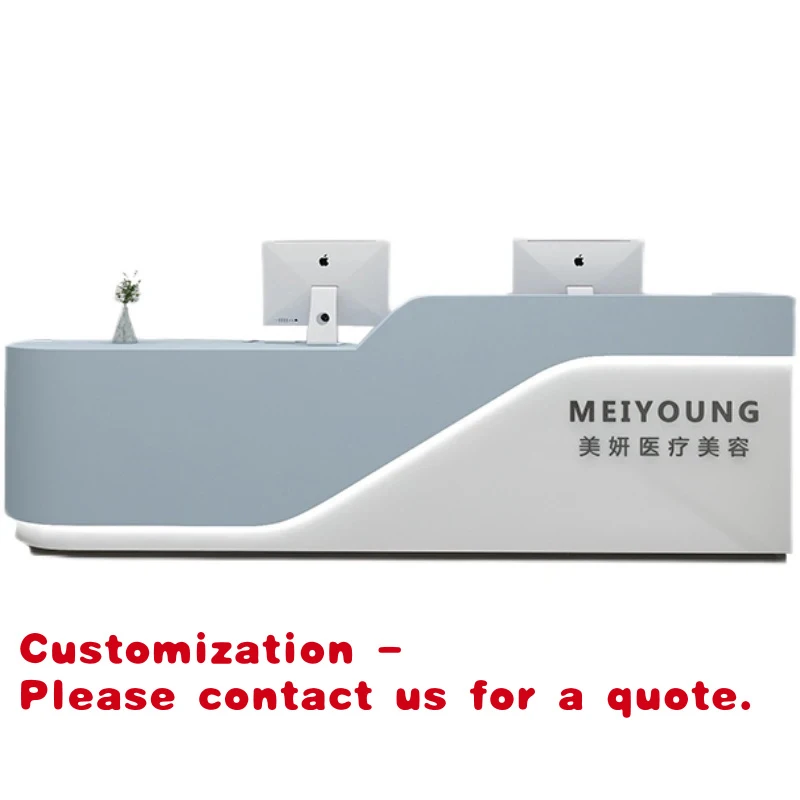 

Customize.Hot Selling Modern E1 Hotel Reception Desk Commercial Office Furniture Front Desk Counter Table Gym Hospital Use S