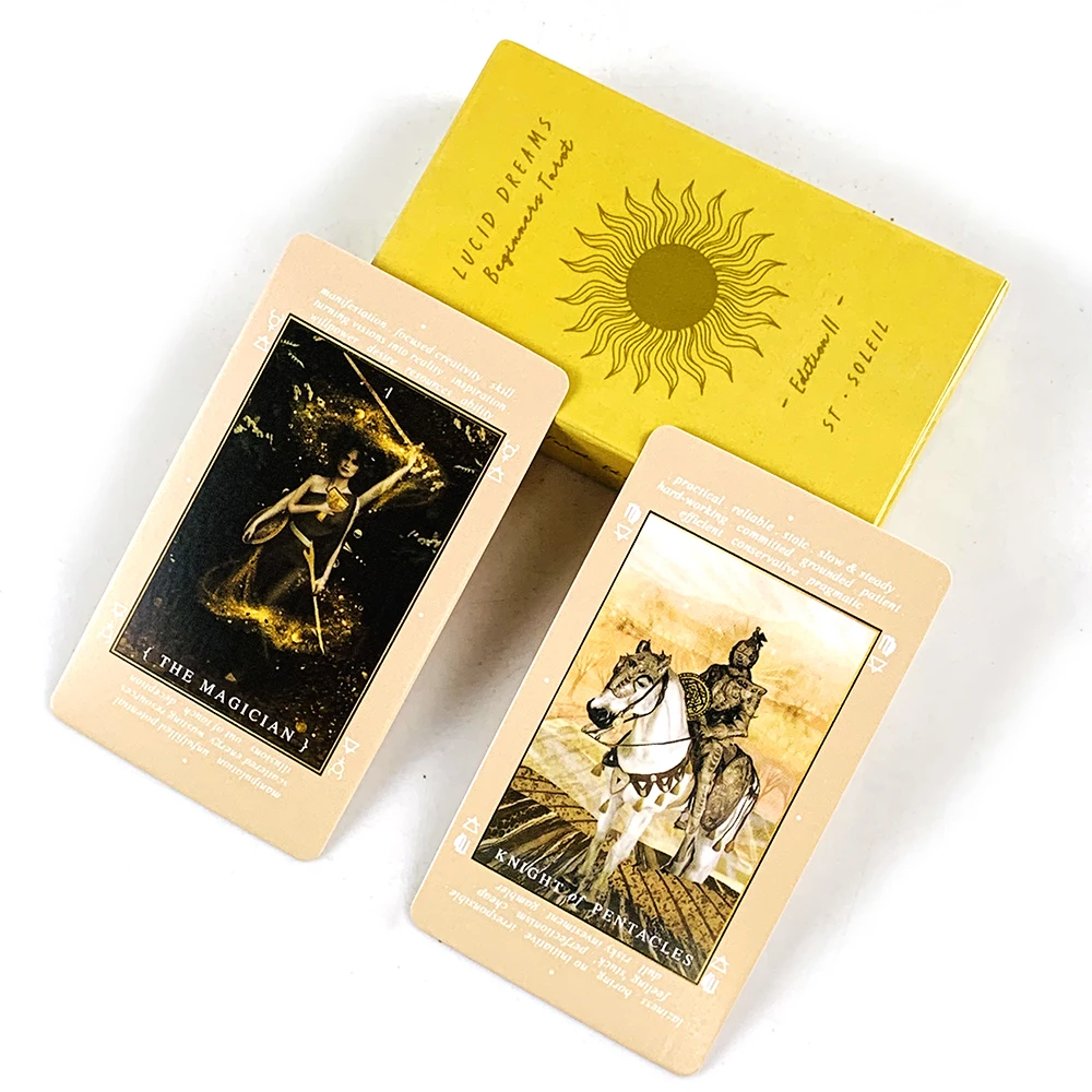 

Lucid Dreams Beginner Tarot Cards 78 Tarot Decks Divination Party Cards Game, Perfect For Spiritual Guidance and Intuition