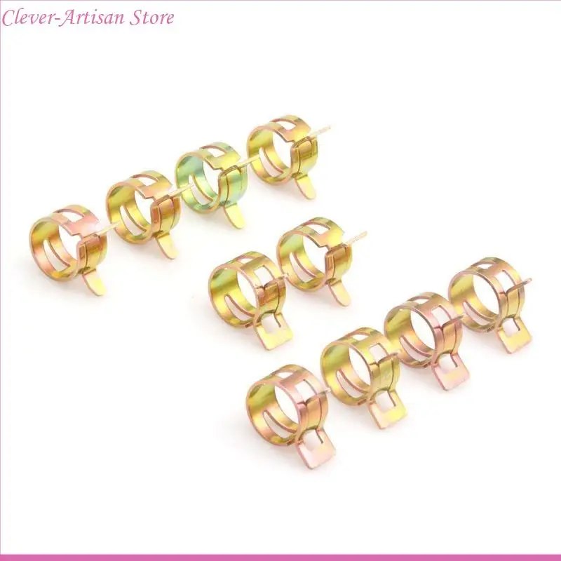E06b 10x 10mm 0,39 Pouces Attacte à Ressort eau tuyau d'Rosage Tube Зажимная крепежная установка