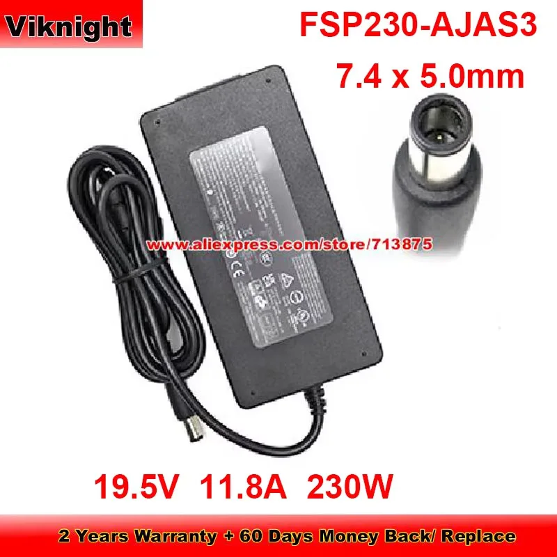 Genuine 19.5V 11.8A AC Adapter For FSP FSP230-AJAS3 230W Charger with Big Pin 7.4x5.0mm Tip Power Supply