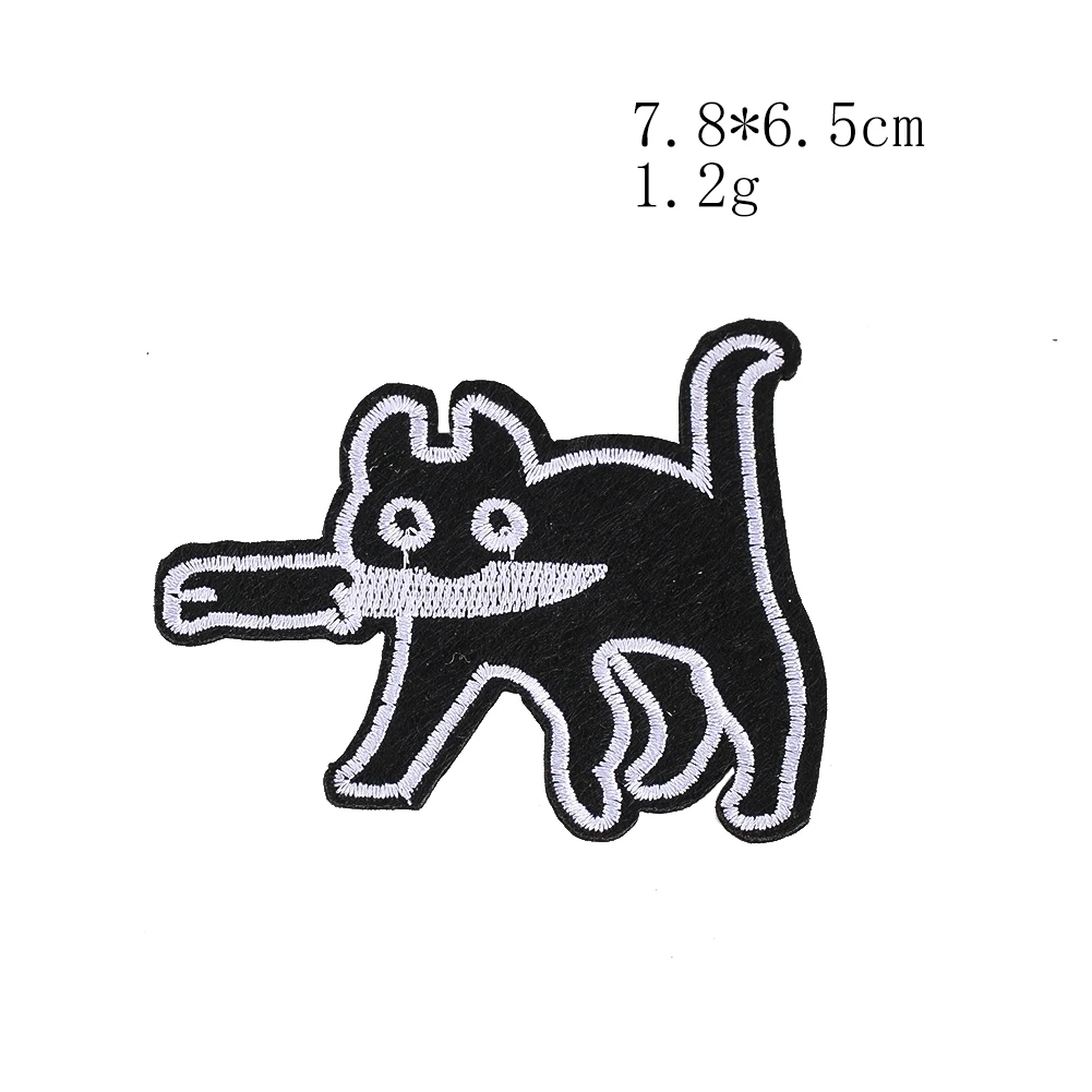 Niedliches Katzen- und Hunde-Stickerei-Aufnäher-Set zum Aufbügeln für Kinderkleidung, Rucksack, Hut, Dekoration, Geschenk für Katzenliebhaber, Kindergeschenk, Neu. – Detail 11