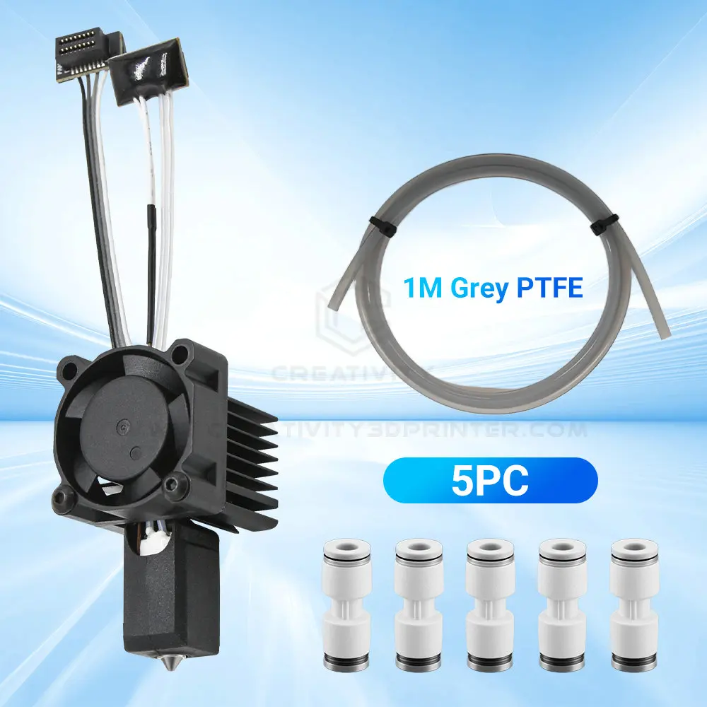 

Bambu Lab X1C P1P P1S Hotend Assembly - Complete Print Head with Ceramic Heater, Cooling Fan, Thermistor, 2.5x4mm PTFE Tube & Fi