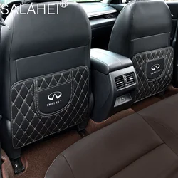 1PCS Leather Car Anti-Kick Mats Auto Seat Back Protector Cover For Infiniti Q50 G37 FX35 Q60 QX50 M37 ESQ JX35 QX70 Q70 EX35 EX