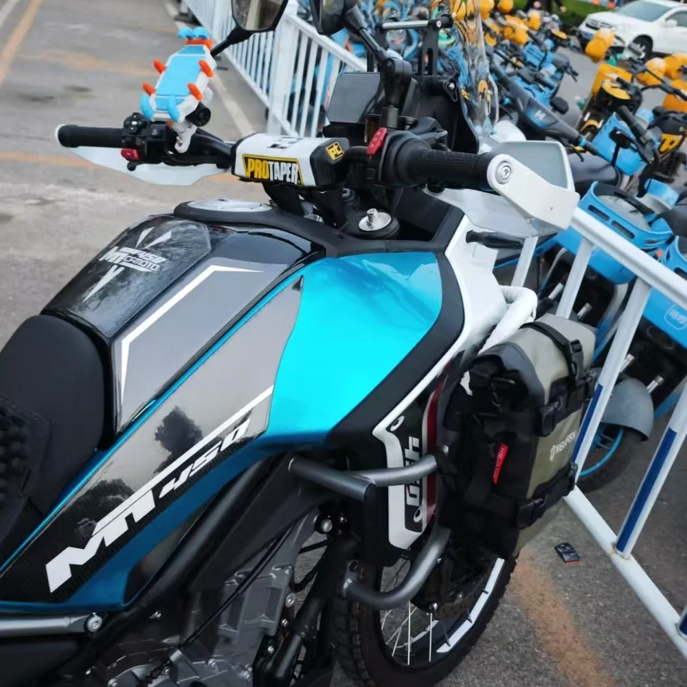 Novo modelo 2024 para cfmoto 450mt mt450 cf 450 mt almofada do tanque da motocicleta protetor adesivo decalque gás joelho tanque tração almofada lateral