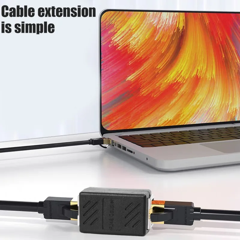 RJ45 Connector Network Extender Ethernet Extender Extension Wire Cord Cable Network Adapters Connector for Internet Converters