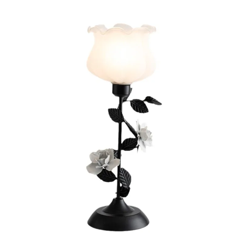 

American retro desk lamp wabiwind study high-end bedroom bedside lamp