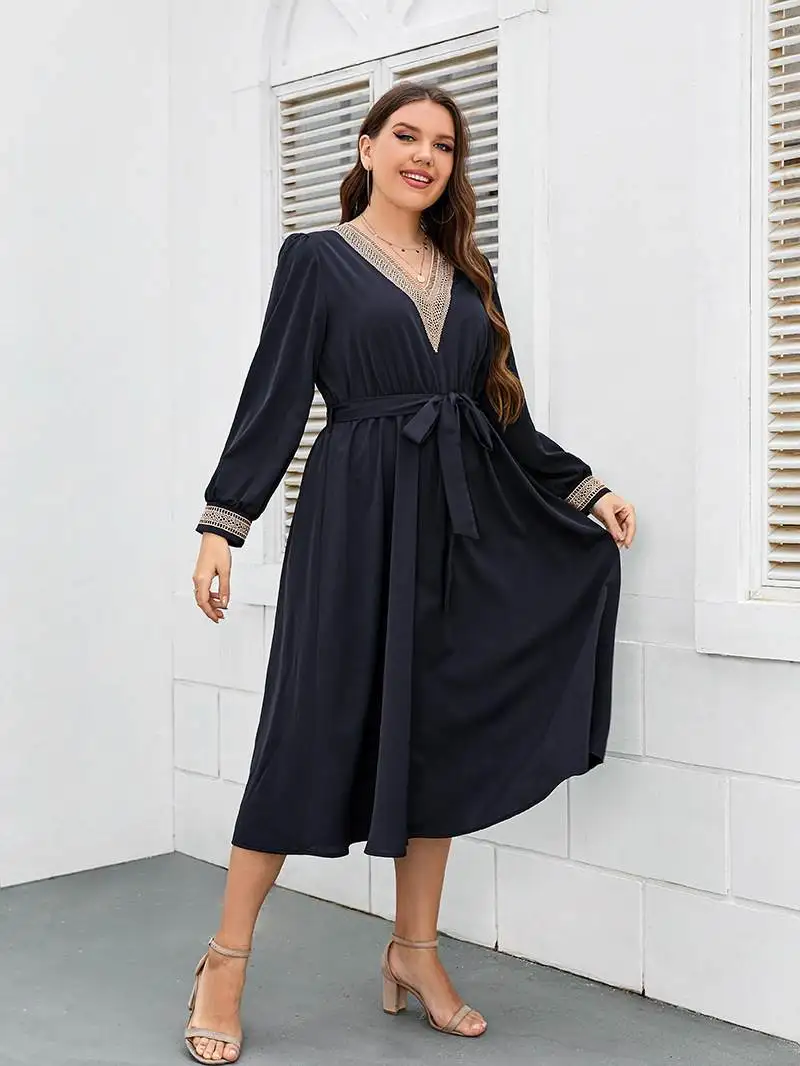 

Loose plus Size Autumn Long Dres for Women Casual Large Code Long Skirts 200 Pou Winter New Arrival Ladies Premium
