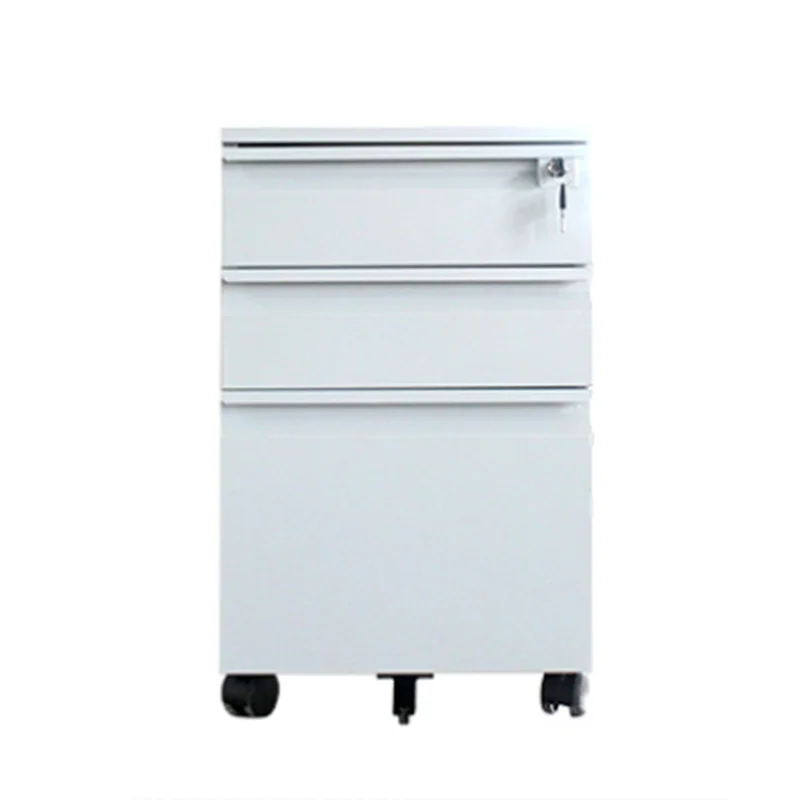 

Modern steel mobile cabinet with 3 drawers for home office and workshop