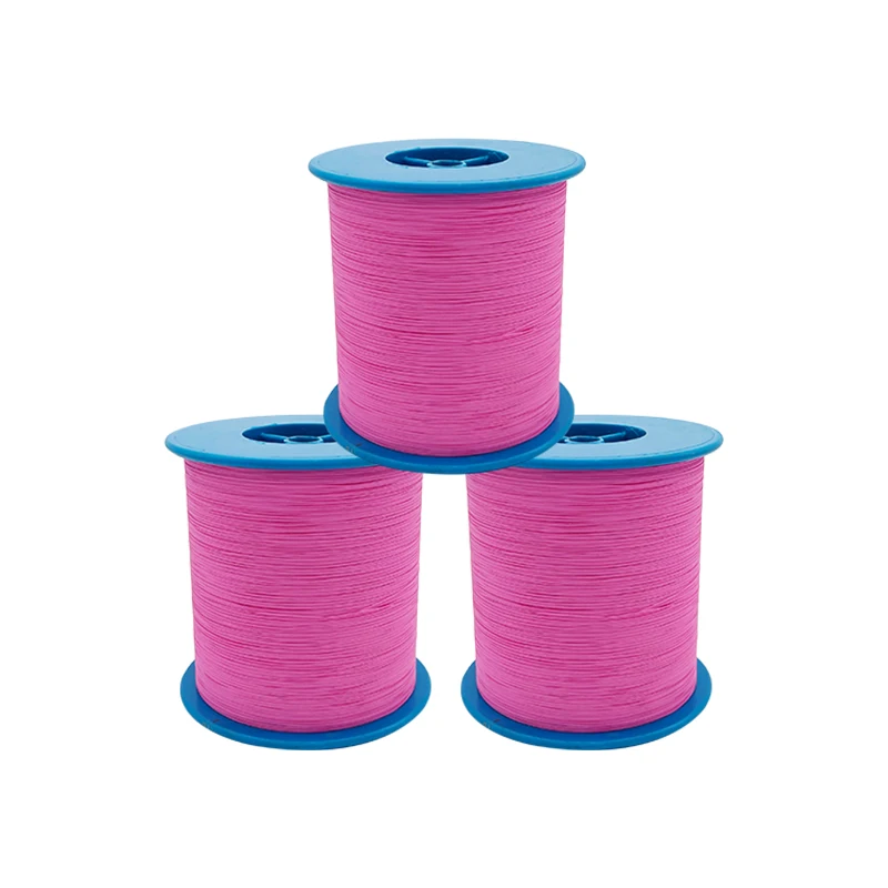 Roadstar 4000 Meters Pink Reflective Thread Yarn Flat Silk Thread DIY Clothes Bag Garment Webbing Reflection Material