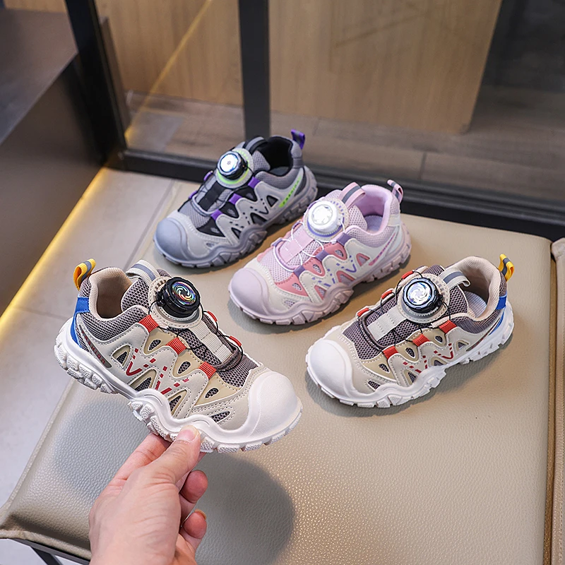 Children's Fashion Sports Shoes Girls Boys' Running Shoes Mesh Comforthable Soft Outdoor Kids Casual Tennis Light Sneakers Shoes