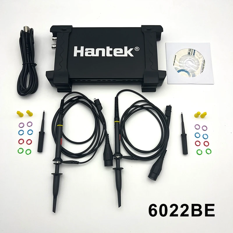 Hantek 6022BE Laptop PC USB Digital Storage Virtual Oscilloscope 2 Channels 20Mhz Handheld Portable Osciloscopio