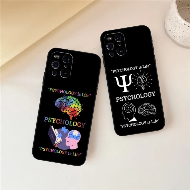 Психологический специалист, мужская версия для OPPO Find X3Pro X5Pro X3Neo RENO6 7 ProPlus A16 A54 A57 K9 A74 A93 A94, черный