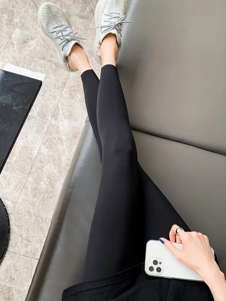 

Женские летние тонкие леггинсы для йоги и бега, облегающие, с эффектом утягивания, базовый слой, длинные штаны