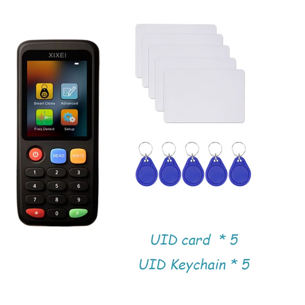 X7 Smart Chip Reader IC ID Clone Copier RFID Token Duplicator 125 Khz Tag Schrijver 13.56 Mhz NFC Badge Programmeur - afbeelding 1