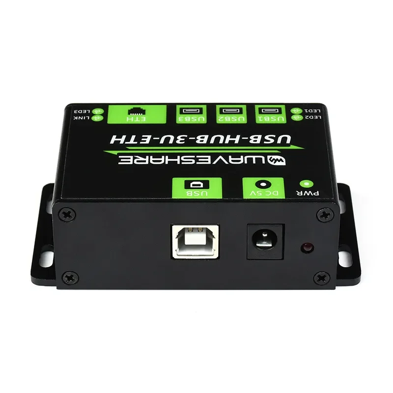 Light Snow for Industrial Grade Multi-Function USB Hub 3-Port USB + 100M Ethernet Network Port Expansion Adapter