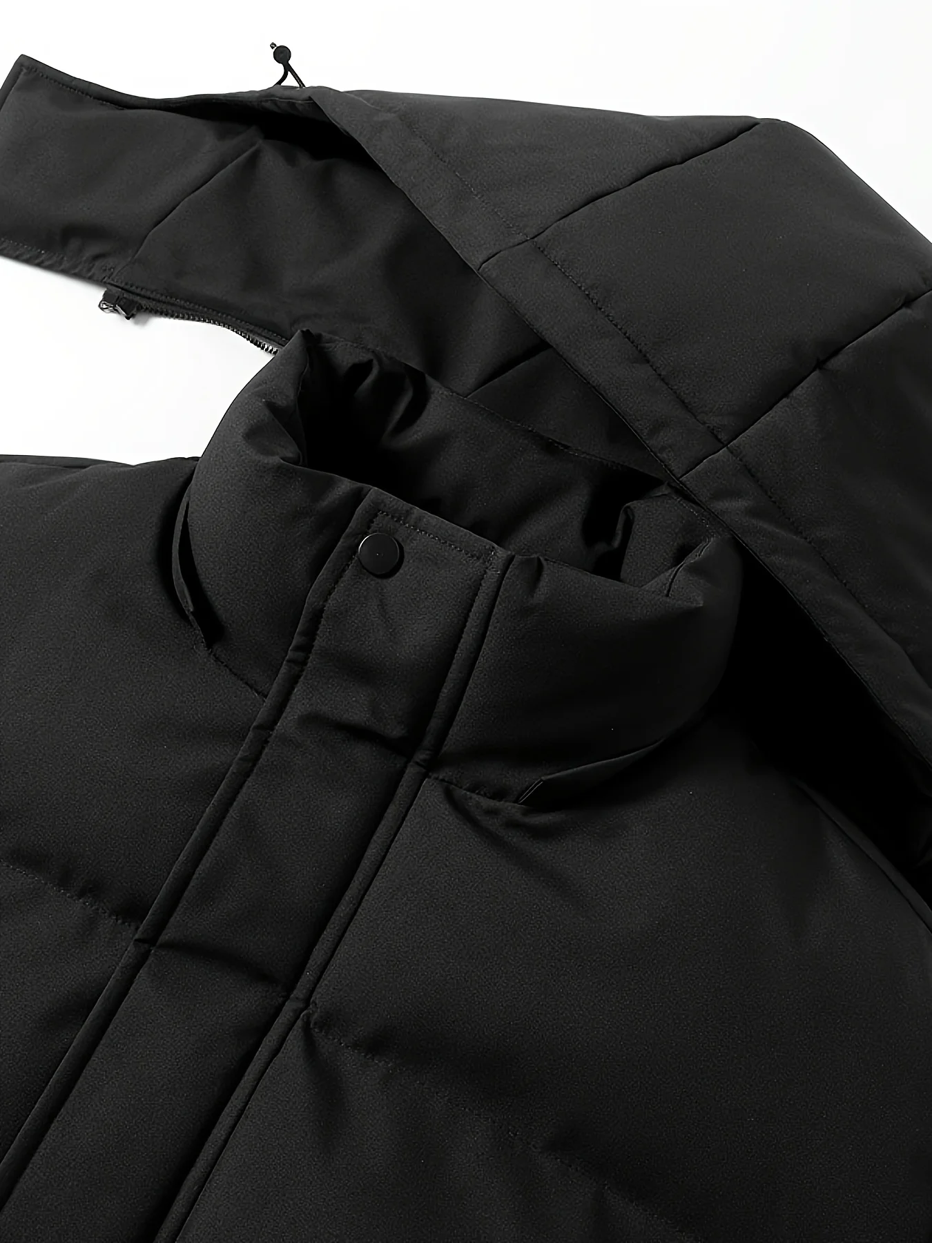 Men's Solid Color Detachable Hooded Thickened Jacket, Regular Casual Long-Sleeved Warm Lining Autum and Winter Jacket, Suitable for Men's Daily Wear, Autum Clothing, Fresh, Autum and Winter Matchinging