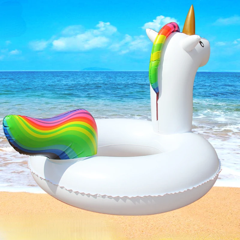 Inflatable Pool Float Baby Swimming Ring Summer Beach Party Pool Toys Big Size Unicorn Swimming Circle Pool Accessories