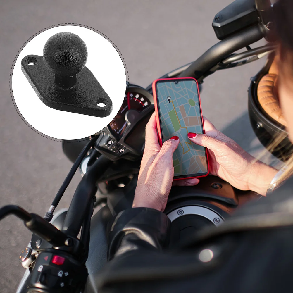 

2Pcs Motorcycle Navigation Phone Mount Bracket Ball Base Holder Adjustable Stable Secure Mobile Phone Holder for Bike