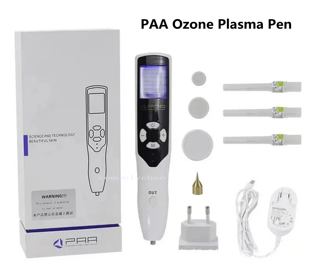 Ozone PAA Plasma Pen, fibroblastos Black Dots Remover, pálpebra Face Lifting, Spot Mole Remoção de sarda, Cuidados com a pele, 2 em 1