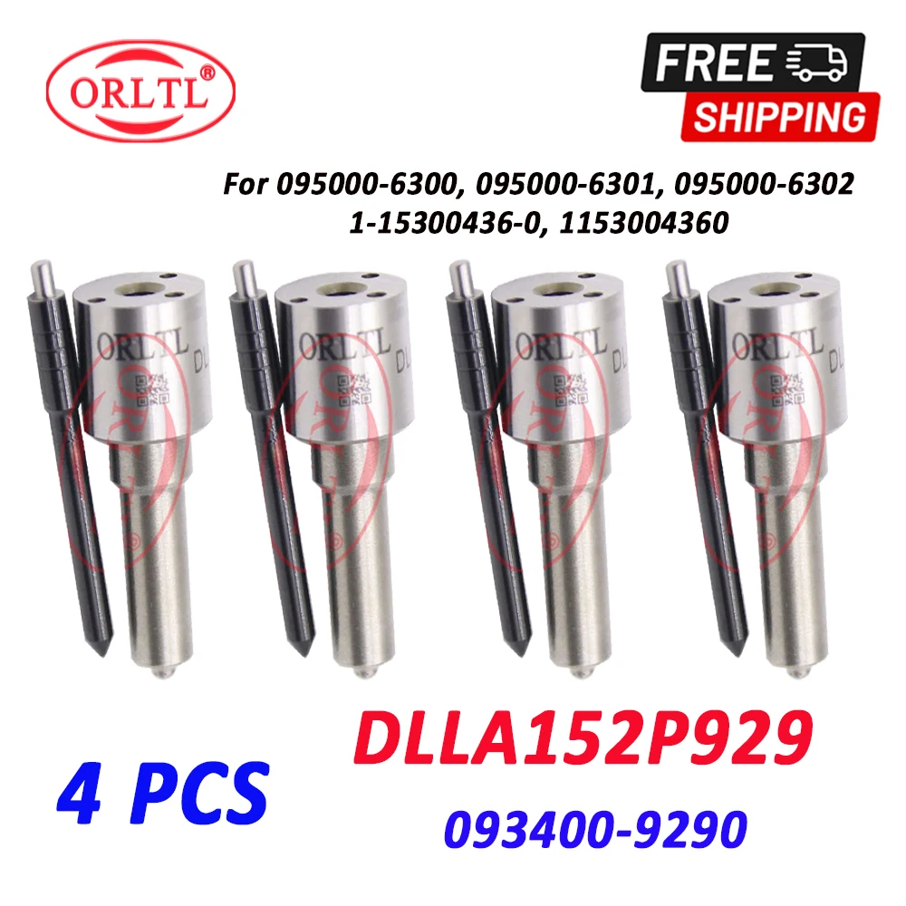 

DLLA 152 P 929 Diesel Injector Nozzle DLLA152P929 Common Rail Spray 093400-9290 FOR ISUZU 095000-6302 1-15300436-0 095000-6300