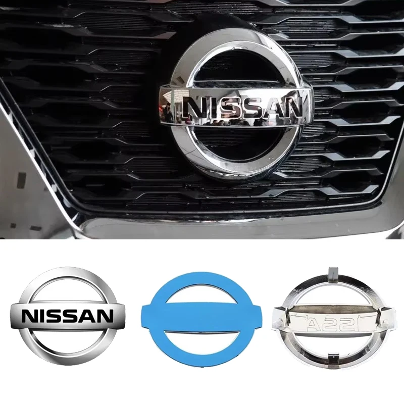 ABS Car Front Rear Logo Emblem Sticker Cover for Nissan 370Z Elgrand Livina Micra Navara Qashqai Sylphy Teana X-Trail Altima