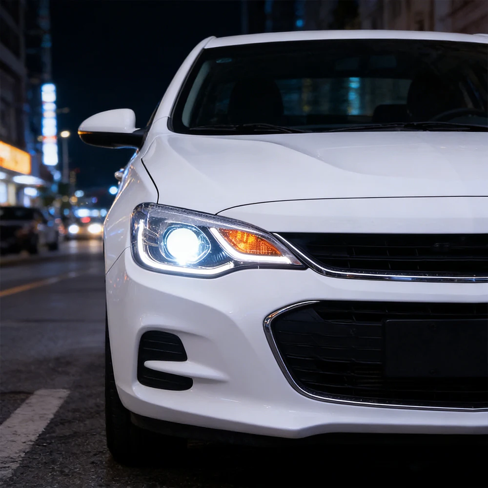 

Фары в сборе для Chevrolet Cavalier 2016-2019: обновленный стиль, DRL, светодиодные линзы-проекторы, автомобильные инструменты и аксессуары