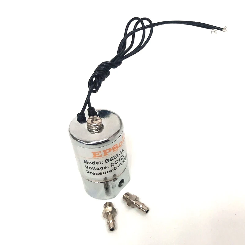 M5 Thread Mini 2-Way Solenoid Valves BS22-1L Molded Base OEM Customizable Ventilator Control