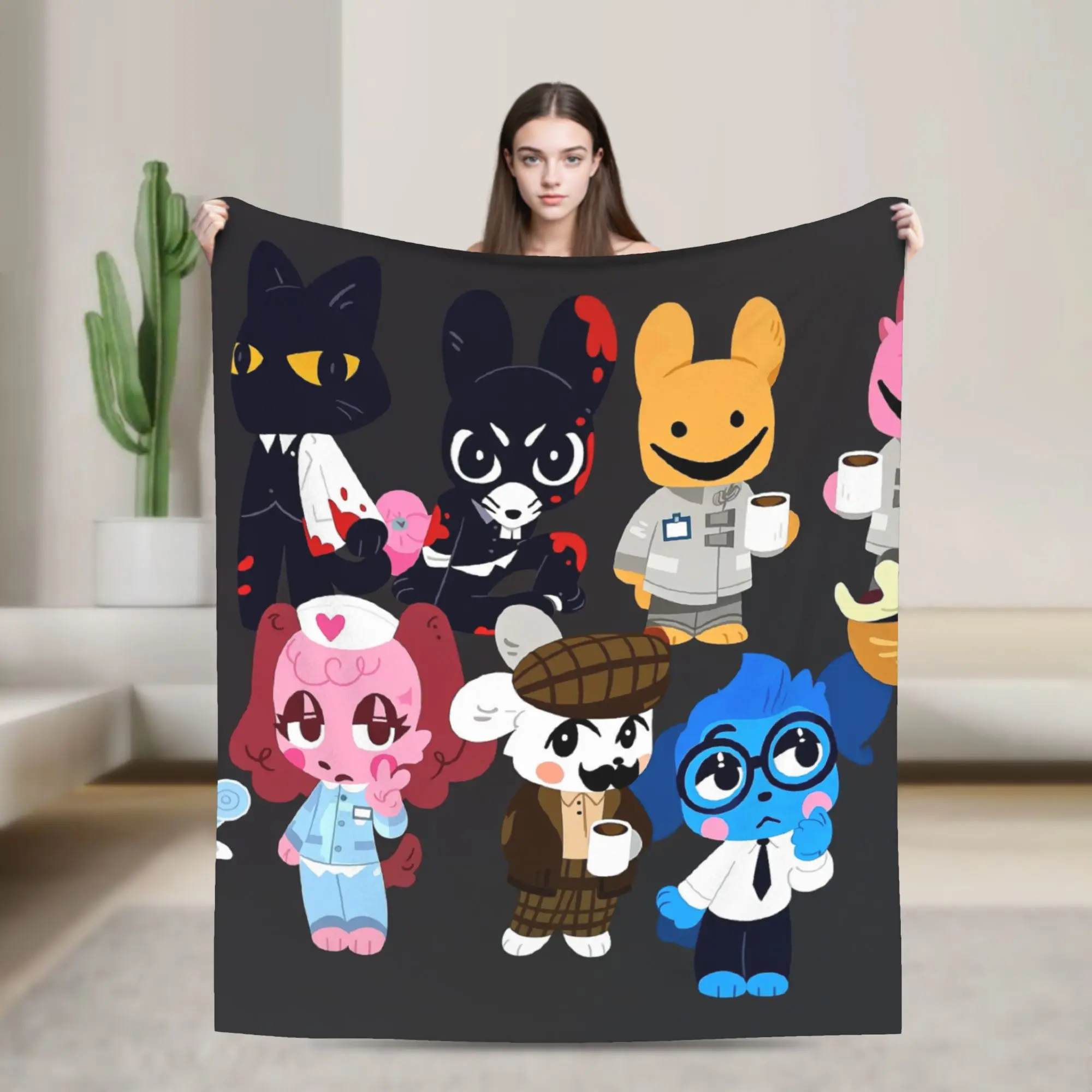Horror Game Animals Hospitals Blankets Fleece Spring Autumn  Multi-function Soft Throw Blankets for Home Travel Plush Thin Quilt