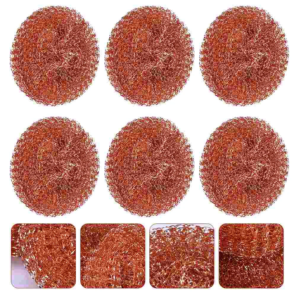 6 Pcs Tin-Absorbing Copper Ball Cleaner for Solder Irons Soldering Tip Brass Kit Cleanser Cleaning Wire