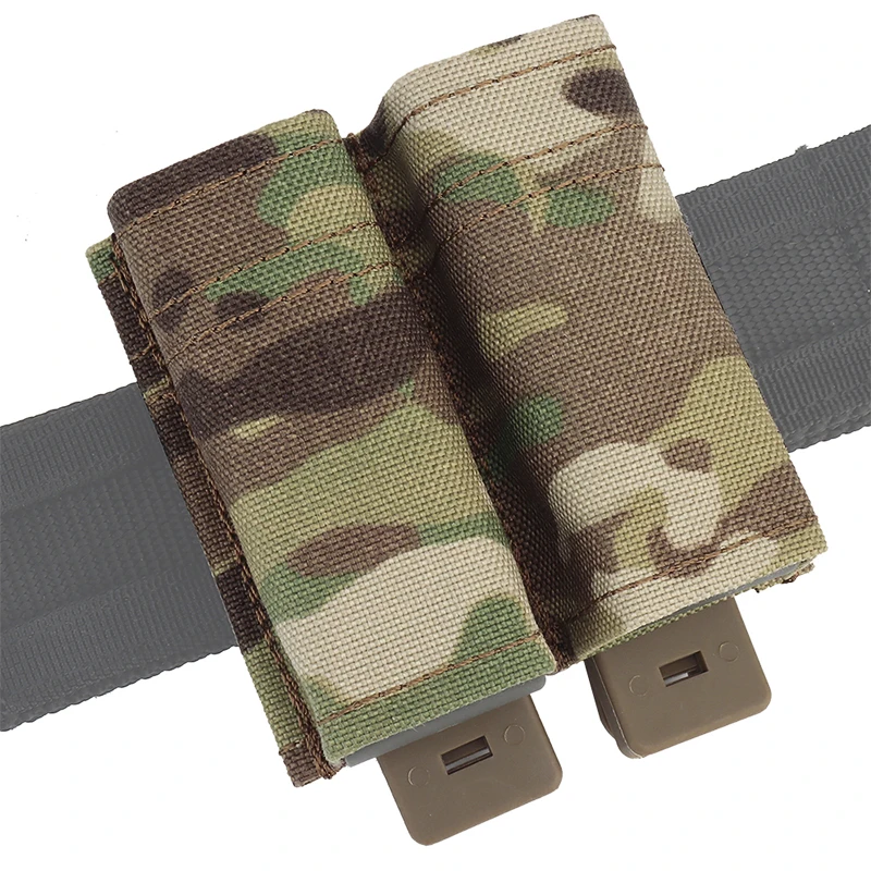 Tactical Pistol Magazine Pouch FAST 9MM Single Mag Bag Double Mag Hunting Airsoft Holder With Nylon Support Clip