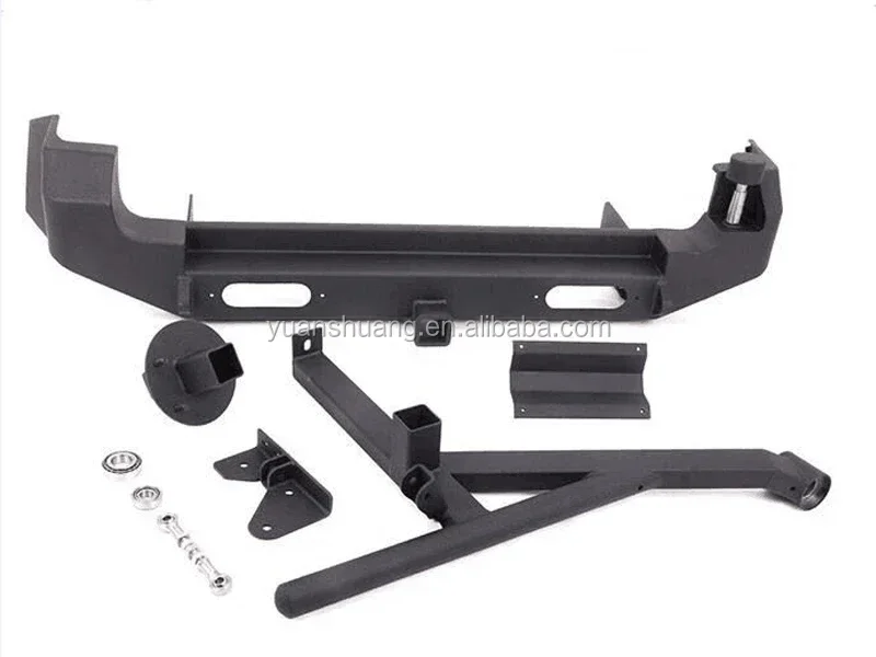 Steel Rear Bumper Guard with Spare Tire Rack for Suzuki Jimny 4x4 Parts Maiker Offroad Accessories