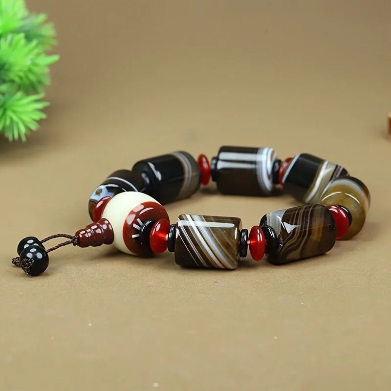 سوار عقيق أنيق ومتعدد الاستخدامات، نفس السوار للرجال والنساء، مجوهرات جديدة #6