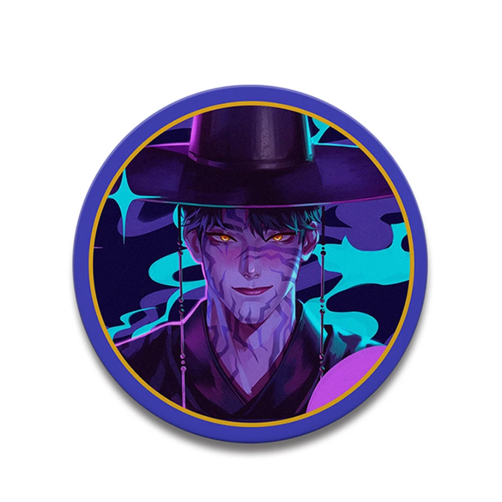 58mm Anime K-Pop KPop Demon Hunters HUNTR/X SaJaboy Cosplay COSTUME Badge Pin SPTE Tinplate Brooch﻿ Prop Gilf