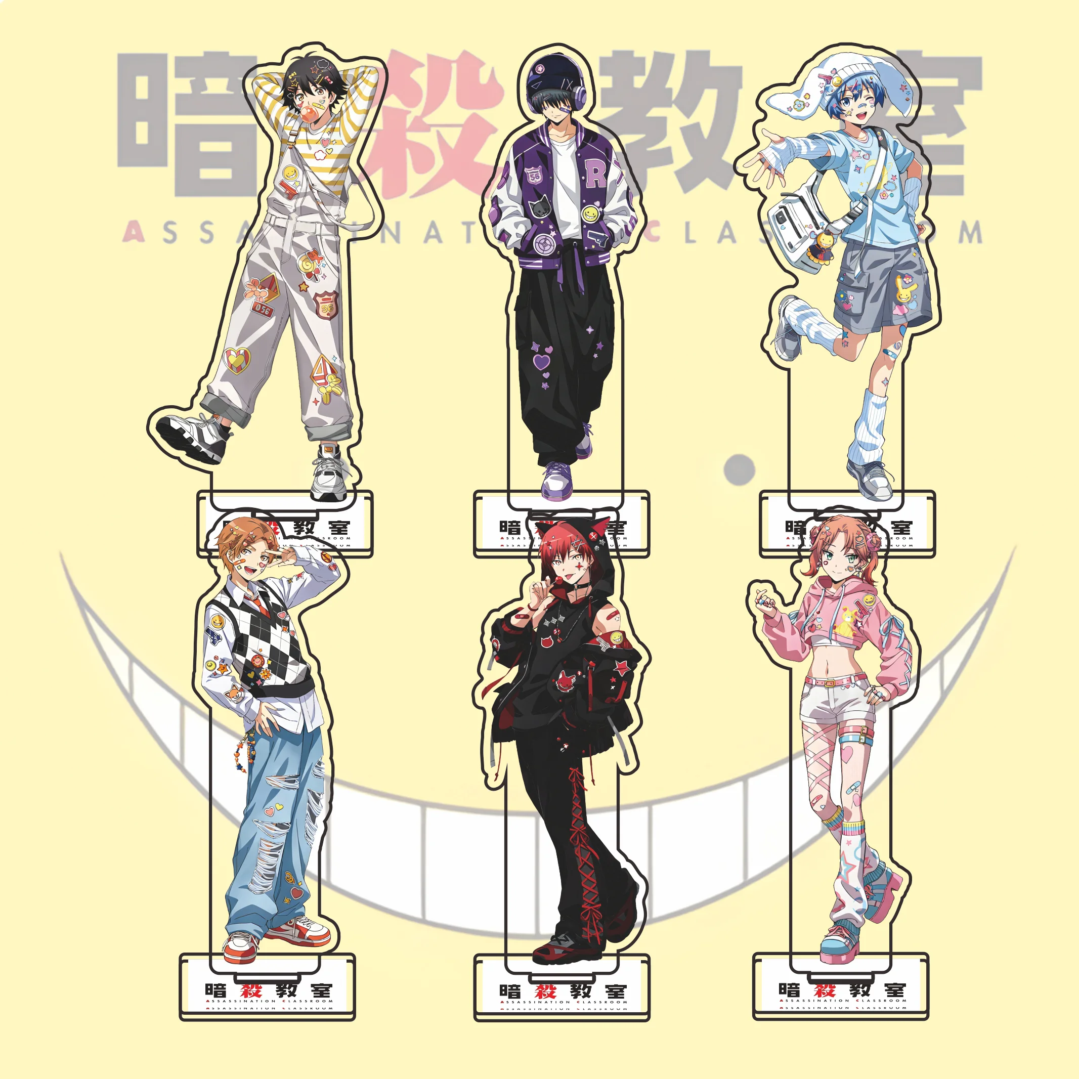 Assassination Classroom Acrylic Stand Nagisa Karma Kayano Modern Streetwear Standee Desk Decor Birthday Gift For Fans Keychain