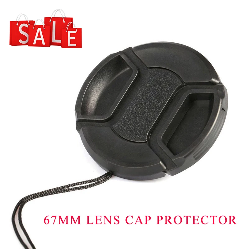 67mm Protect Front Cover Hood Camera Lens Cap For Nikon Sony Fujifilm Canon eos 1300D 800D 760D 750D 700D 650D 77D 80D 70D 60D