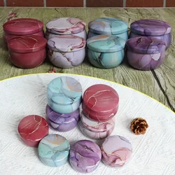 12pcs 2.2/4oz Candle Tins With Lids, Round Metal Candle Jars Kit For Loose Candles, Used For DIY Storage, Candle Making Supplies