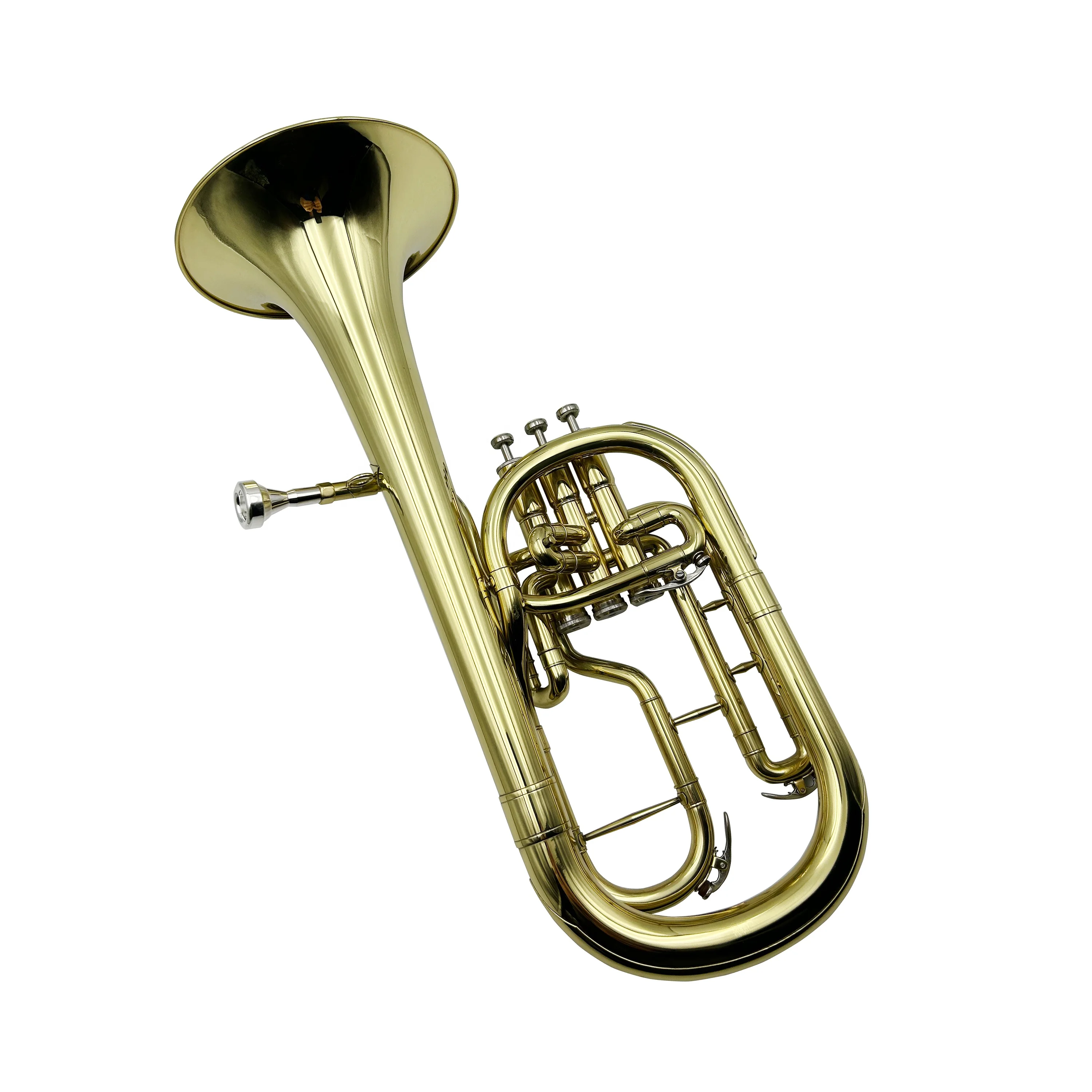 Eb Key Alto Horn Three Upright Pistons Brasswind Musical Instrument For Student Band Daily Practice And Rehearsal