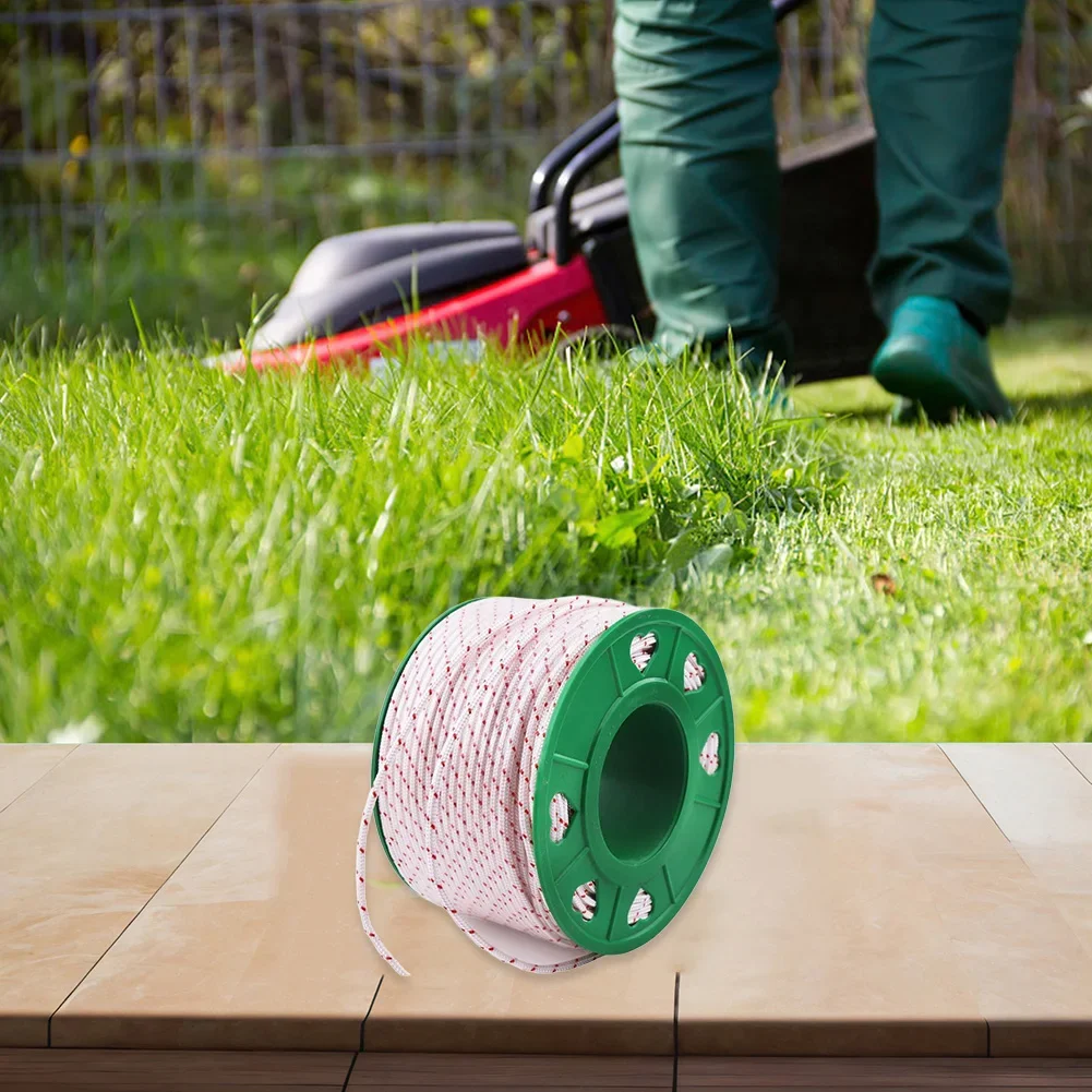 Versatile Recoil Starter Rope For Trimmers & Lawn Equipment - 100m Length Replacement Parts For Garden Power Tools
