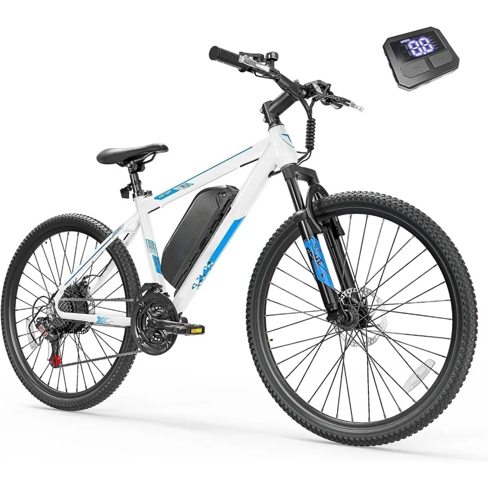 

Электровелосипед для взрослых и подростков - 350W 26-дюймовый электровелосипед Victor - 21 скорость, до 32 км/ч, до 64 км на одном заряде, с двойными дисковыми тормозами, индивидуальная настройка